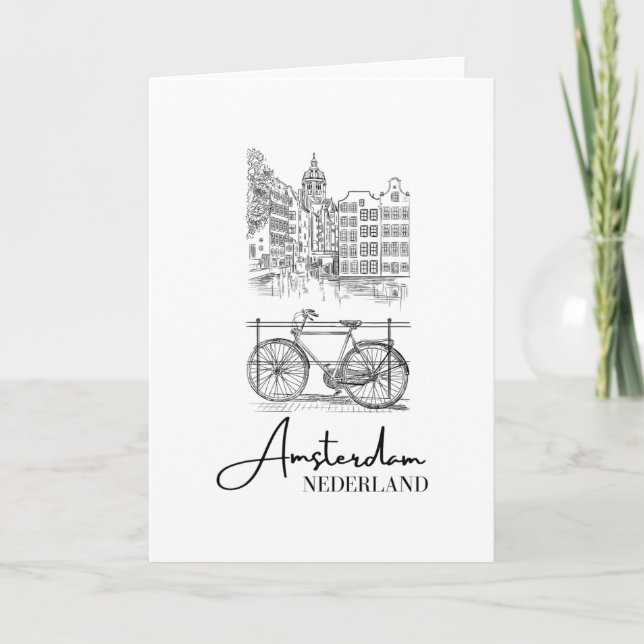 Elegant Amsterdam Nederländerna Nederländerna Holl Kort (Framsida)
