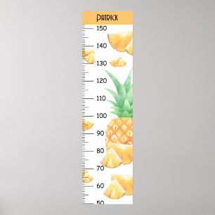 Elegant Ananas Tillväxt Diagram Poster