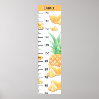 Elegant Ananas Tillväxt Diagram Poster