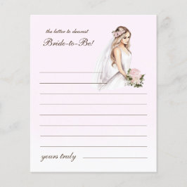 Elegant Anbud Rosa Brev till Bride Möhippa