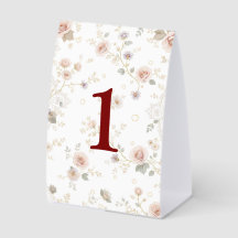 Elegant and customizable table numbers