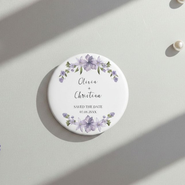 Elegant and Personalized Save the Date Magnet (Skapare uppladdad)