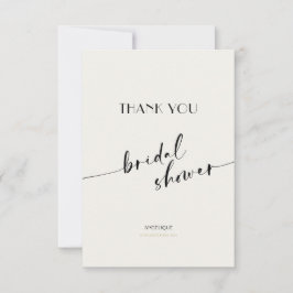 Elegant and Simple - Minimalist Bridal Shower Tack Kort