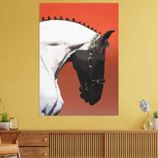 Elegant Andalusisk häst - Majestic Equestrian Art Canvastryck