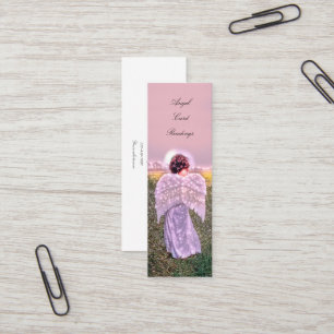 Elegant Andlig Glowing Angel Card Reading Mini Visitkort