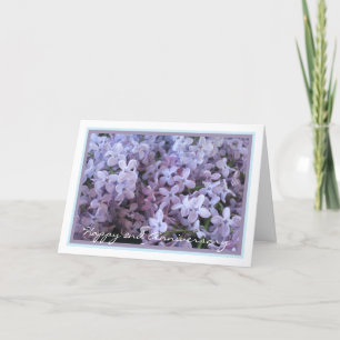 Elegant Andra Bröllop-årsdagen Lila Lilac Kort