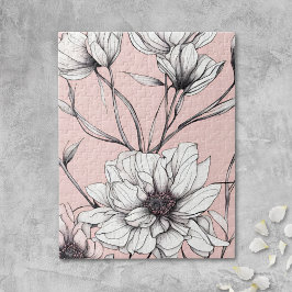 Elegant Anemone Floral Pussel