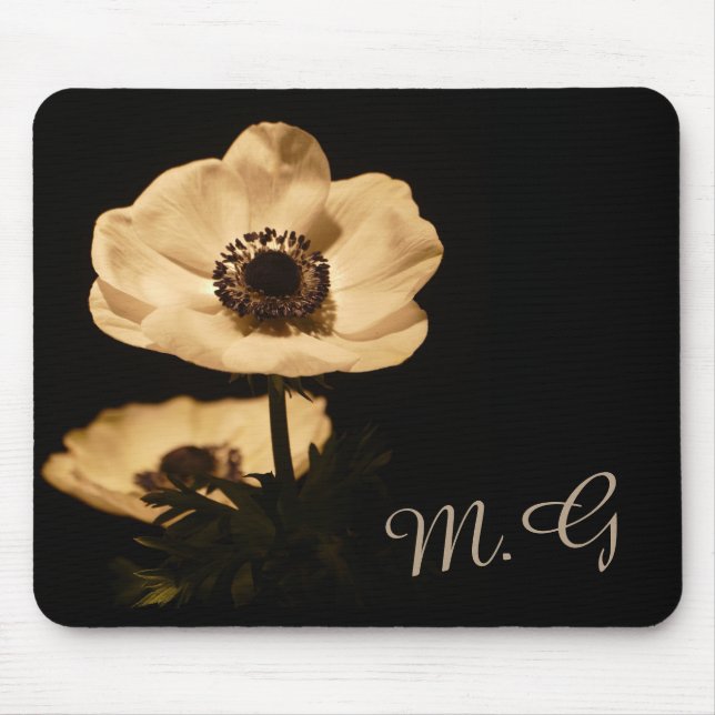 Elegant Anemone Flowers Initialer Musmatta (Framsidan)