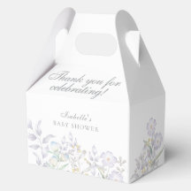 Elegant äng med vilda blommor Baby Shower Gavel