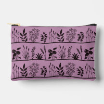 Elegant äng Minimal svart botanisk siluett