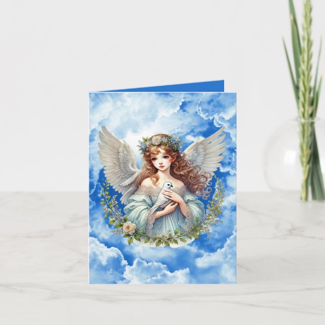 Elegant Angel lägg till ditt eget meddelande  (Framsida)