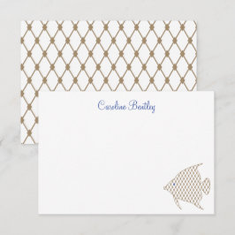 Elegant Angel Personlig Anteckningskort för fiskfi