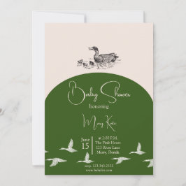 Elegant Anka Baby Shower-paket Inbjudningar