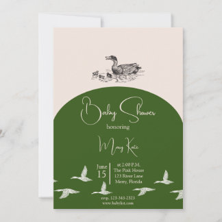 Elegant Anka Baby Shower-paket Inbjudningar