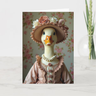 Elegant Anka Vän Porträtt Kort