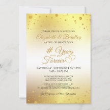 Elegant Anniversary # ÅR IN I ETERNITETEN Guld