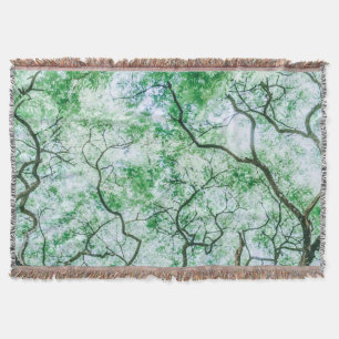 Elegant ännu Spooky Löv & Grenar Throw Blanket Filt