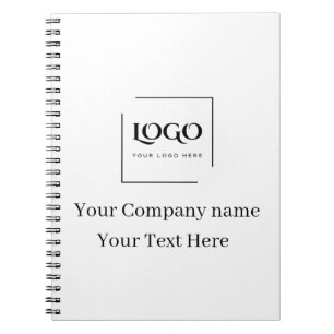 Elegant anpassa din logotypmall anteckningsbok
