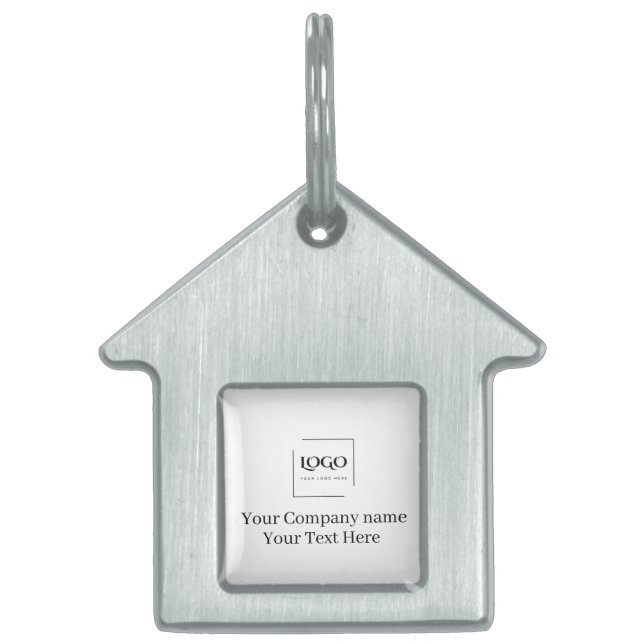 Elegant anpassa din logotypmall ID-bricka husdjur (Framsidan)