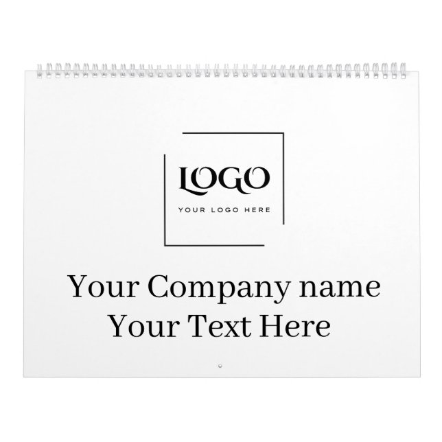 Elegant anpassa din logotypmall kalender (Omslag)