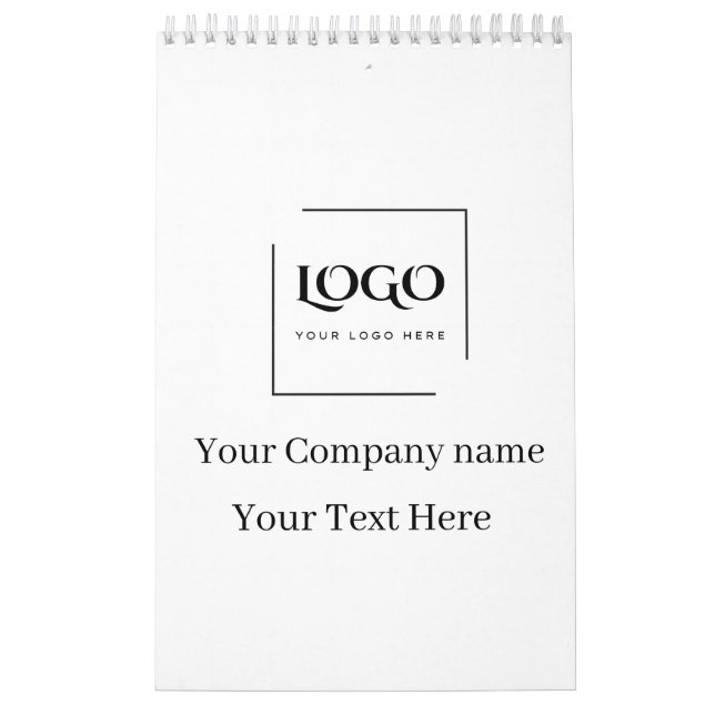 Elegant anpassa din logotypmall kalender (Omslag)