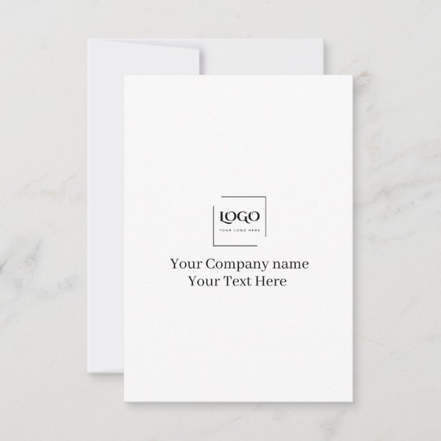 Elegant anpassa din logotypmall kort (Framsida)
