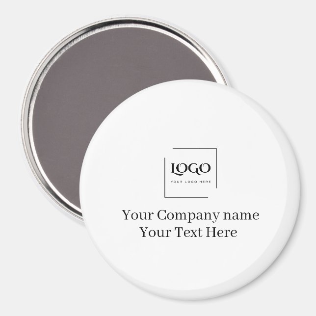 Elegant anpassa din logotypmall magnet (Front/Back)