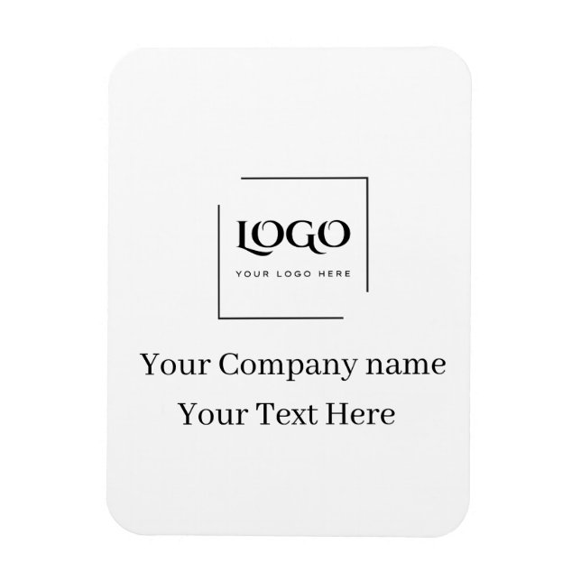 Elegant anpassa din logotypmall magnet (Vertikal)
