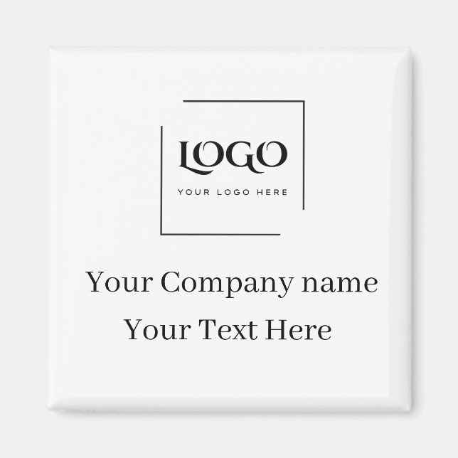 Elegant anpassa din logotypmall magnet (Framsidan)