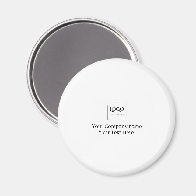Elegant anpassa din logotypmall magnet (Front/Back)