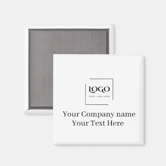 Elegant anpassa din logotypmall magnet (Front/Back)