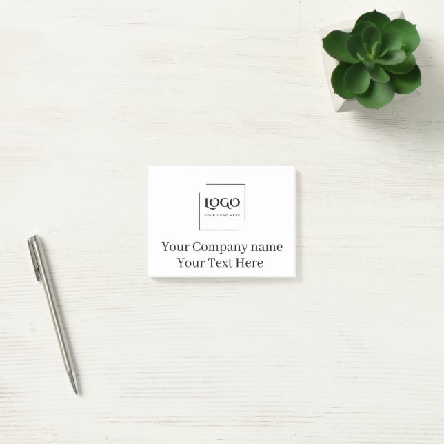 Elegant anpassa din logotypmall post-it block (Kontor)
