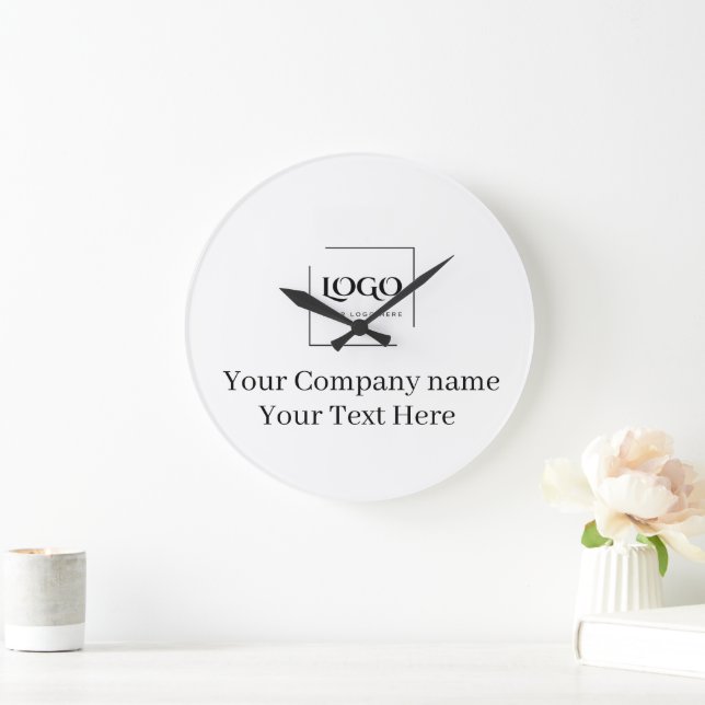 Elegant anpassa din logotypmall stor klocka (Hem)