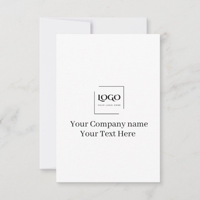 Elegant anpassa din logotypmall tack kort (Framsida)
