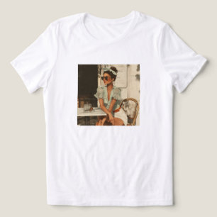 Elegant Anpassa Lägg Till Ditt Eget Foto dam T Shirt
