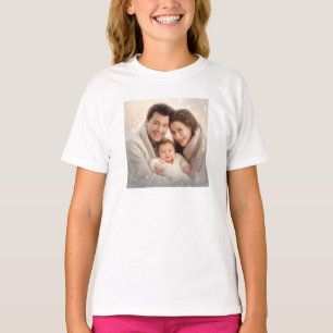 Elegant Anpassa Lägg till Eget Foto barn T Shirt
