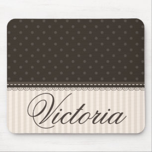 Elegant anpassad design för polka dots för musmatta