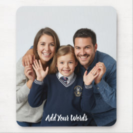 Elegant Anpassad Foto & Text Personlig Musmatta