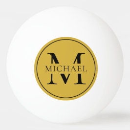 Elegant Anpassad Monogram Ping Pong Boll Sport Sti