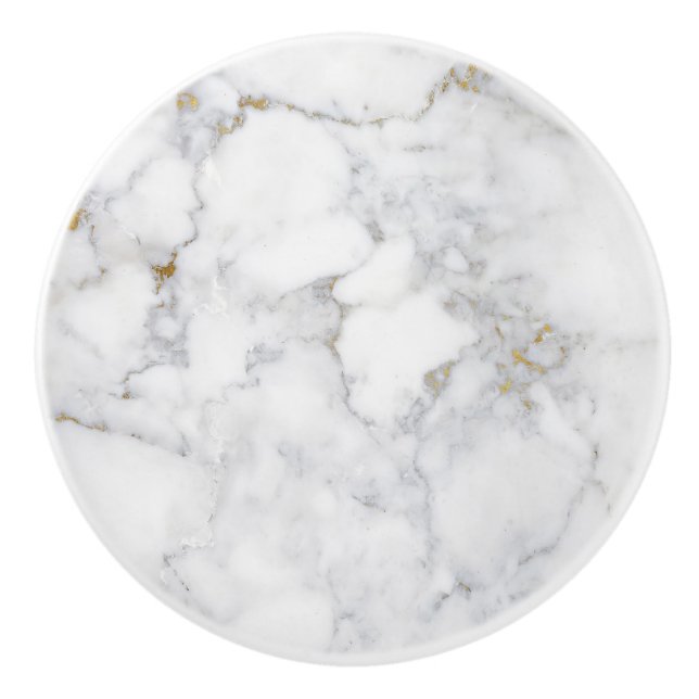 Elegant Anpassade Guld Marble Knopp (Framsidan)