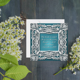 Elegant Anpassade hämtningsbart Snöre Ram Julkort