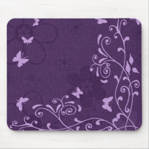 Elegant Anpassade Lila Butterfly Musmatta