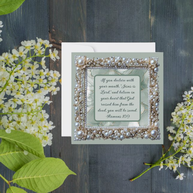 Elegant Anpassade nedladdningsbart Pearl Ram Julkort (Skapare uppladdad)