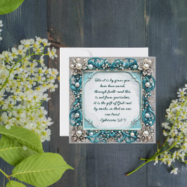 Elegant Anpassade nedladdningsbart Pearl Ram Julkort