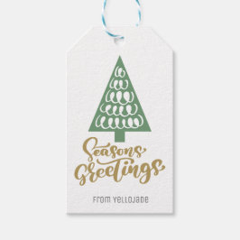 Elegant Anpassade - Säsonhälsningar under julen Presentetikett