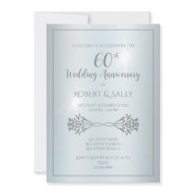 Elegant Anpassningsbar 60:e Bröllop-årsdagen Party