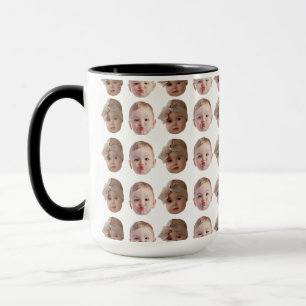 Elegant Anpassningsbar Baby Ansikte Mönster Grandp Mugg