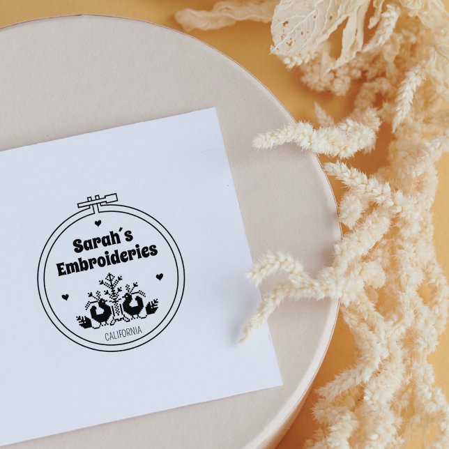 Elegant Anpassningsbar Embroidery Stämpel (Skapare uppladdad)