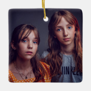 Elegant Anpassningsbar Foto Ceramic Ornament