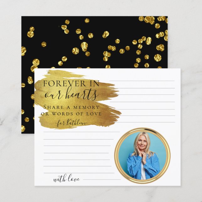 Elegant Anpassningsbar Foto  ett minneskort (Fram/baksida)